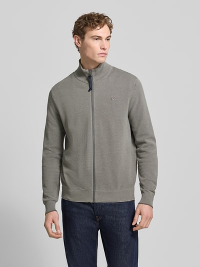 LERROS Cardigan mit Stehkragen und Reißverschluss Dunkelgrau 4