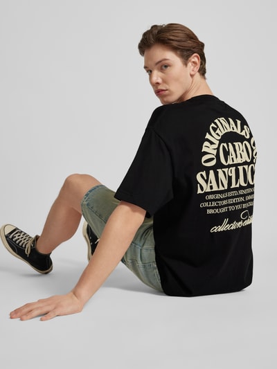 Jack & Jones T-shirt z nadrukiem z napisem model ‘MYKONOS’ Czarny 3