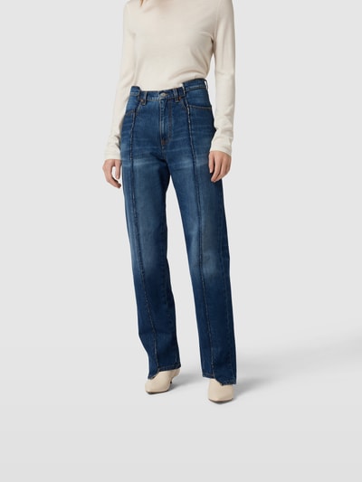 Victoria Beckham Jeans mit Knopf- und Reißverschluss Jeansblau 4