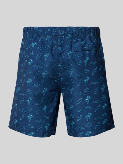 Shiwi Zwembroek met motiefprint, model 'Summer Surf' Donkerblauw - 3