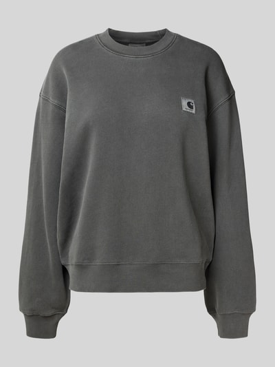 Carhartt Work In Progress Oversized Sweatshirt mit gerippten Abschlüssen Modell 'NELSON' Anthrazit 2
