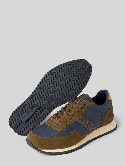 Napapijri Sneakers met vetersluiting Donkerbruin - 4