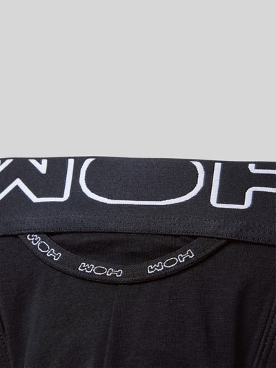 WOH Suspensoir met elastische band met label Zwart - 2