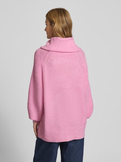 Only Loose fit coltrui met raglanmouwen, model 'WHITNEY' Lila gemêleerd - 5