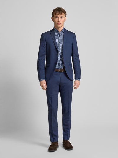 OLYMP SIGNATURE SLIM FIT Regular Fit Business-Hemd mit Kentkragen Modell 'Savio' Marine 1