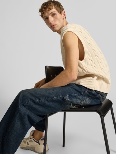 REVIEW Baggy fit jeans met Franse steekzakken Donkerblauw - 3