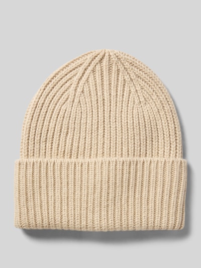 Someday Mütze mit breitem Umschlag Modell 'Beky soft' Beige Melange 1