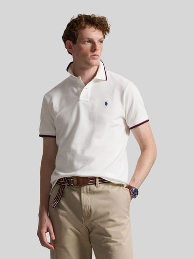 Polo Ralph Lauren Koszulka polo o kroju regular fit z czystej bawełny z paskami w kontrastowym kolorze Biały 4