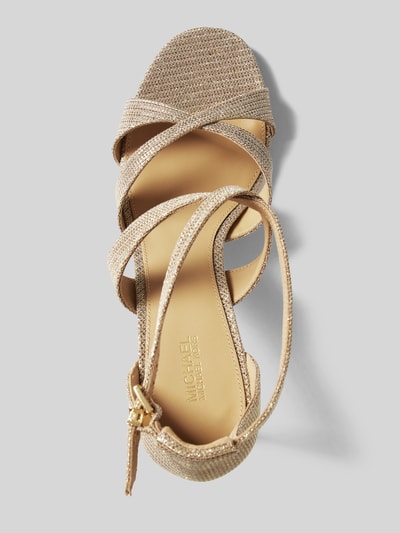 MICHAEL Michael Kors Sandalen met doornsluiting, model 'KINSLEY' Goud gemêleerd - 3