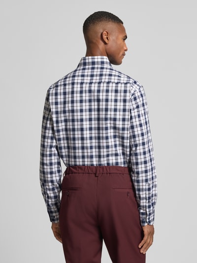 ETERNA Comfort Fit Business-Hemd mit Knopfleiste Marine 5