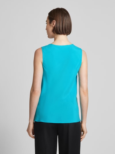 Pennyblack Blousetop met cascadehals, model 'GAP' Turquoise - 5