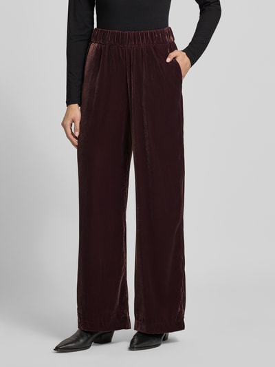 OPUS PANTS Stoffen broek met elastische band, model 'Mucia' Bordeaux - 4