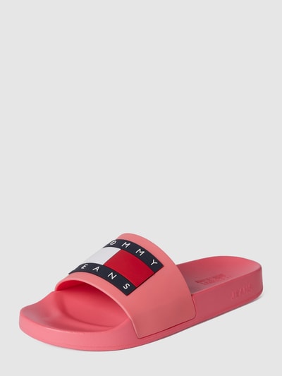 Tommy Jeans Slides mit Label-Details Pink 2