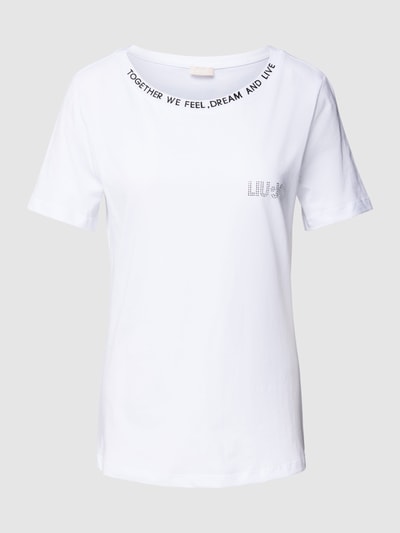 Liu Jo White T-shirt met stiksels Offwhite - 2