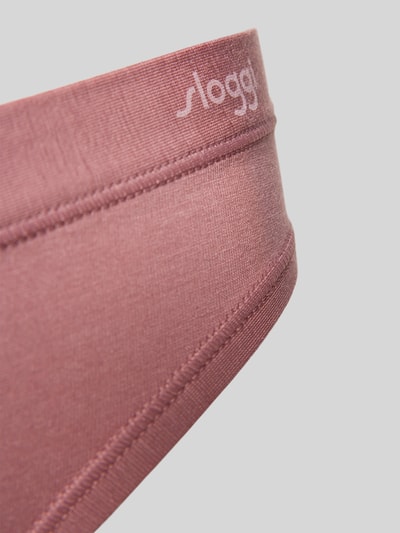 Sloggi Slip met logoprint, model 'Lenzing's Tencel™' Mauve - 2