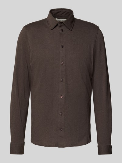 Casual Friday Regular Fit Freizeithemd mit Kentkragen Modell 'ARKAN' Schoko Melange 2