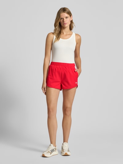 P.E Nation Regular fit korte broek met logoprint, model 'Venture' Rood - 1