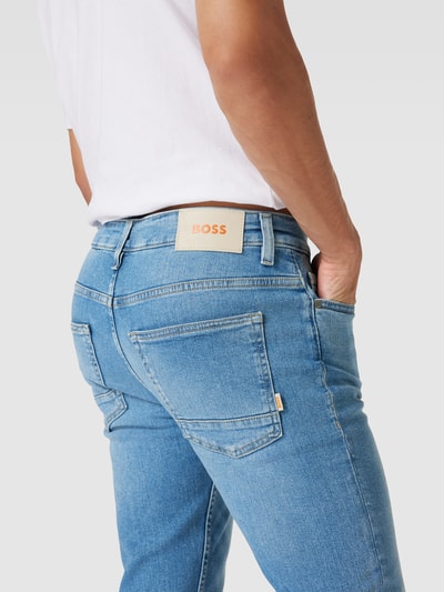 BOSS Orange Slim fit jeans in 5-pocketmodel, model 'Delaware' Lichtblauw - 3