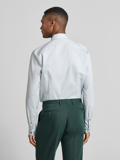 OLYMP Level 5 Slim Fit Businesshemd aus Baumwoll-Mix mit Kentkragen Gruen 5