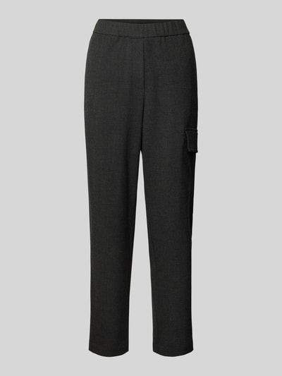 Marc O'Polo Relaxed Fit Cargo-Joggpants aus Viskose-Mix mit feinem Hahnentritt-Muster Black 2