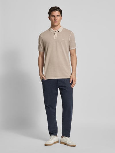 Marc O'Polo Regular Fit Poloshirt aus reiner Baumwolle Hellgrau 1