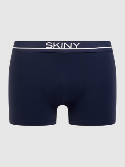 Skiny Boxershort met stretch, model 'Micro Deluxe'  Donkerblauw - 1