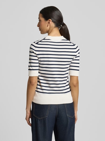 Tommy Hilfiger Sweter z dzianiny o kroju regular fit z mieszanki bawełny Écru 5