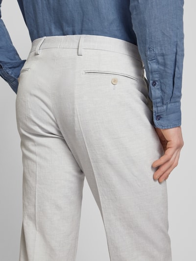 Baldessarini Pantalon van linnenmix, model 'Massa' Lichtgrijs - 3