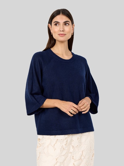 Soyaconcept Loose-Fit Pullover mit 3/4-Arm Marine 3