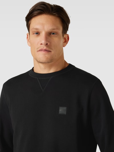 BOSS Orange Sweatshirt mit Label-Detail Modell 'Westart' Black 3