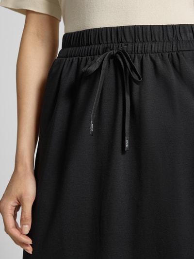 Weekend Max Mara Vloeiende midi-rok van lyocellmix model 'PERLE' Zwart - 3