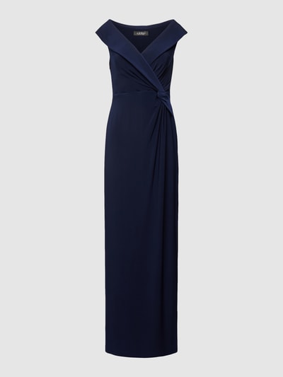 Lauren Ralph Lauren Abendkleid in Wickel-Optik Modell 'LEONIDAS' Marine 2