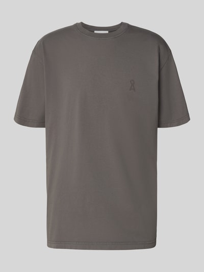 Produktfoto, Relaxed Fit T-Shirt aus reiner Bio-Baumwolle Modell 'ICONIC MAARKOS GD' von Armedangels, Optik: Unifarben, Logo-Print, Rundhals, Kurzarm, Jersey