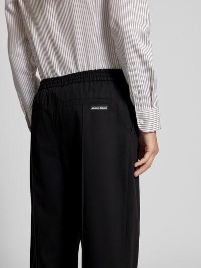 MAISON KITSUNÉ Regular Fit Stoffhose aus Baumwolle Black 3