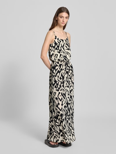 Only Tailliertes Maxikleid mit Allover-Muster Modell 'WINNER' Black 1