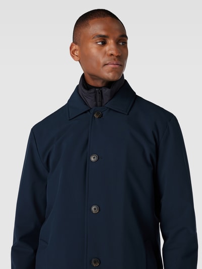 SELECTED HOMME Lange jas met steekzakken, model 'ALVIN' Donkerblauw - 3