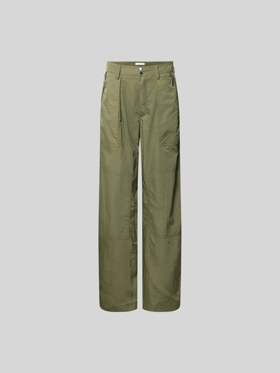 Rabanne Stoffhose mit Gesäßtaschen Khaki 2