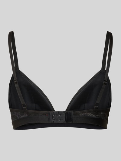 HUGO Triangel-BH aus floraler Spitze Black 3
