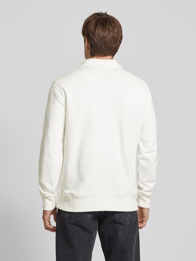 Gant Sweatshirt mit Label-Stitching Offwhite 5