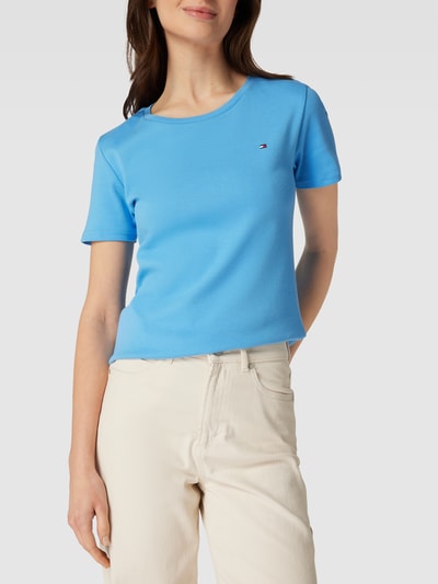 Tommy Hilfiger T-Shirt mit Label-Detail Modell 'CODY' Hellblau 3