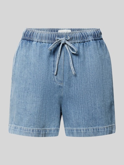 Produktfoto, Straight Fit Shorts in Denim-Optik Modell 'Musia' von OPUS, czysta bawełna, elastyczny pas, szerokość w rozmiarze 36: 38 cm, długość nogawki 10 cm