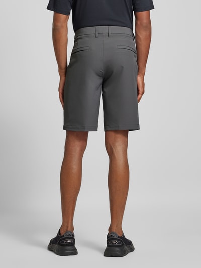 BOSS Green Regular Fit Shorts mit Gürtelschlaufen Modell 'Commuter' Anthrazit 5