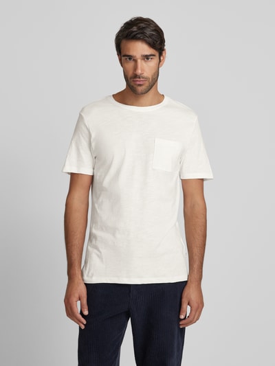 Casual Friday T-shirt met borstzak, model 'THOR' Offwhite - 4