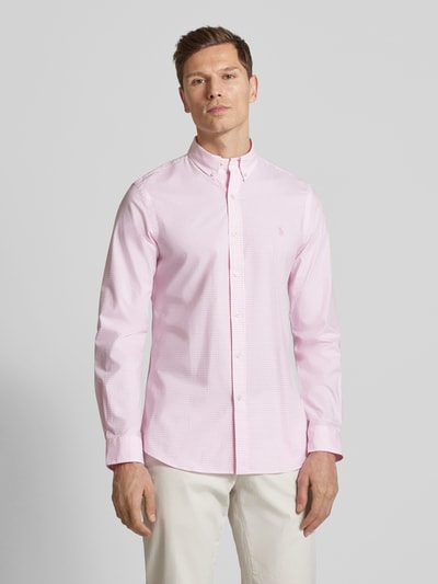 Polo Ralph Lauren Slim Fit Freizeithemd mit Button-Down-Kragen Rosa 4