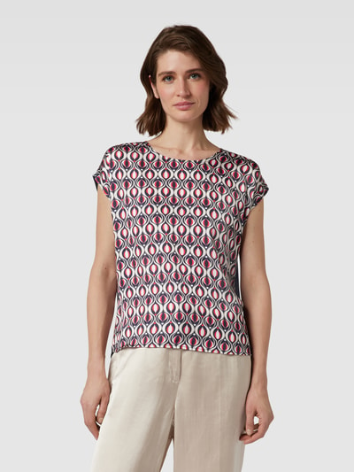 More & More Blouseshirt met all-over motief Rood - 4