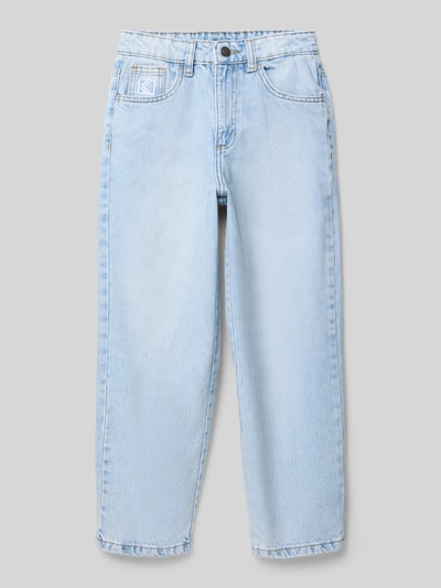 KARL KANI Jeansy o szerokim kroju z wyhaftowanym logo Niebieski 1