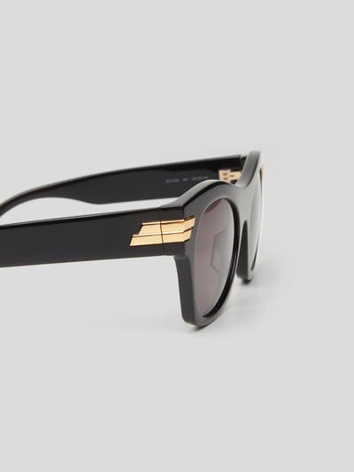 Bottega Veneta Unisex Sonnenbrille mit Brand-Details Black 3