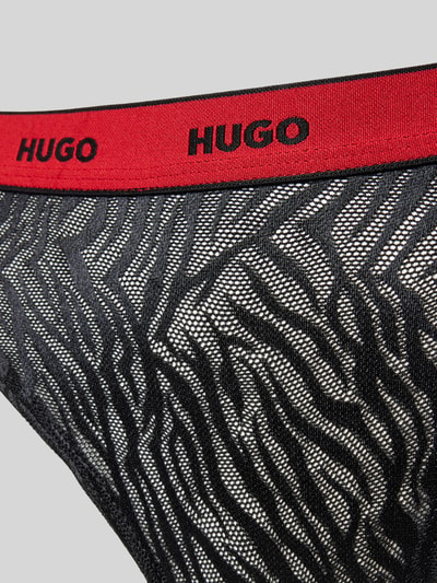 HUGO String in semitransparentem Design Black 2