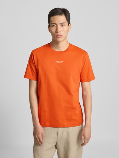 Marc O'Polo Regular Fit T-Shirt aus reiner Baumwolle Orange 4