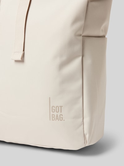 Gotbag Rucksack mit Label-Print Offwhite 2